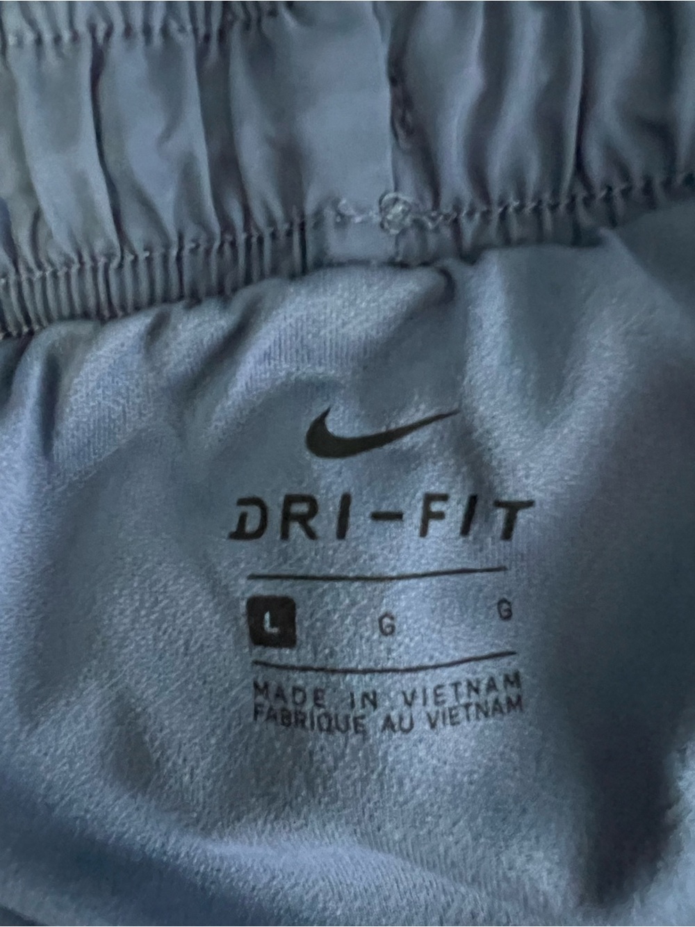 Nike Women's Slate Blue Running Shorts with Reflective Swoosh - Picture 2 of 2
